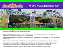 Tablet Screenshot of marennaamusements.com